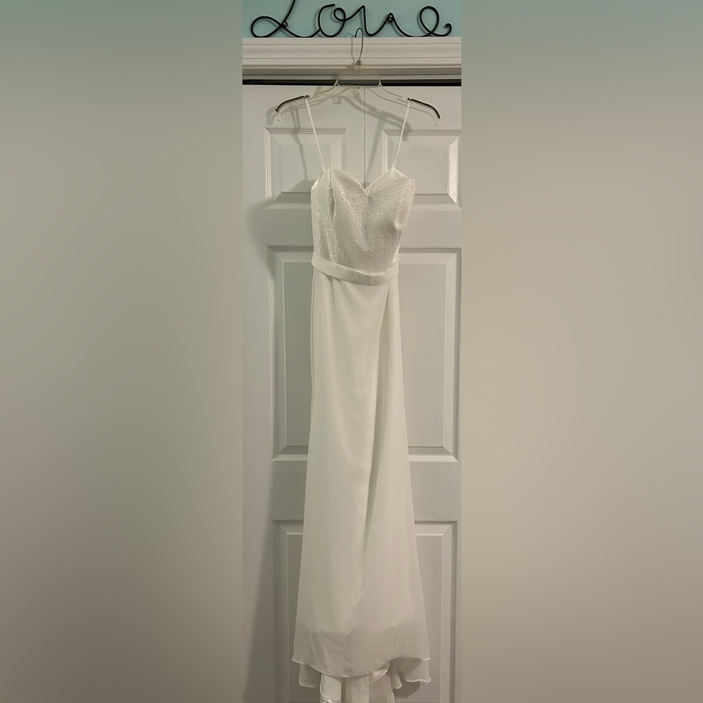 Never worn white formal dress